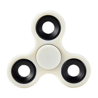 ESCASE 指尖陀螺三叶成人 手指陀螺edc手转指间陀螺,高速美国成人手指螺旋(无夜光) 手机支架陀螺 白色