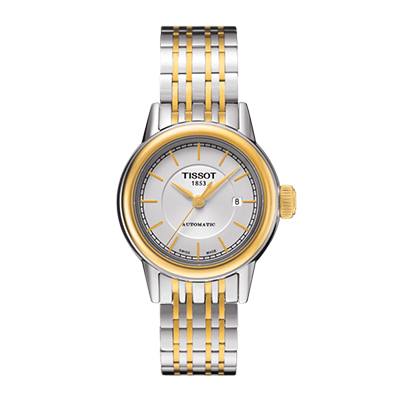 正品天梭 卡森 机械表 女表 T085.207.22.011.00