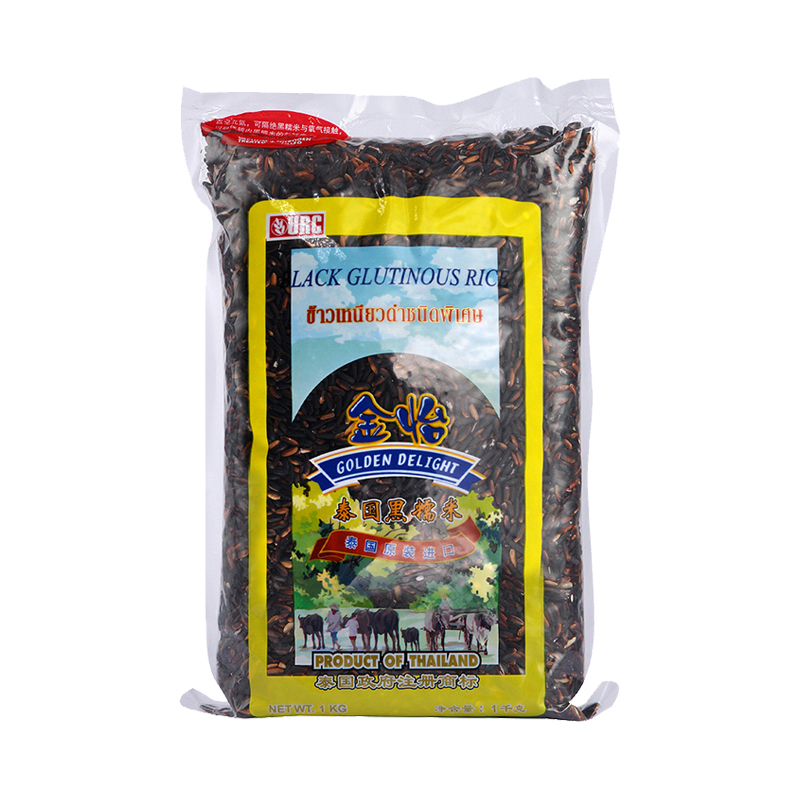 金怡(GOLDEN DELIGHT)泰国黑糯米1KG/袋装