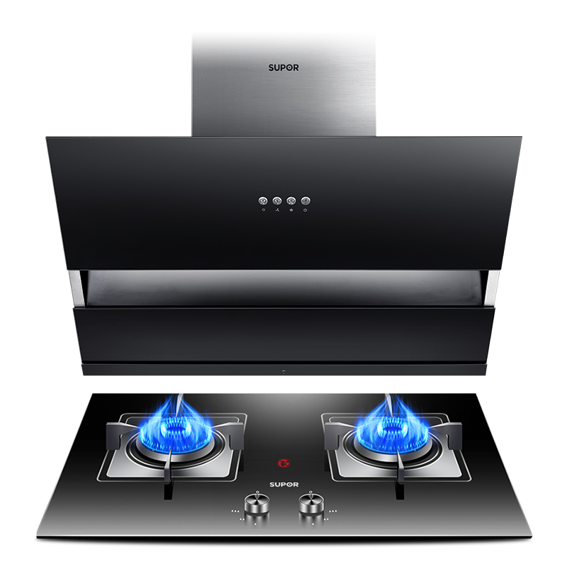 苏泊尔(SUPOR) J516+QB516抽吸油烟机燃气灶套餐烟机灶具套装 一级能效 侧吸式(液化气)
