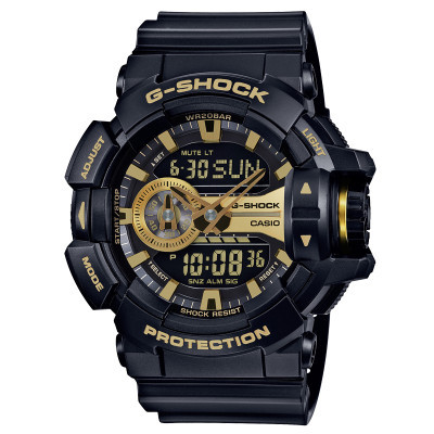 卡西欧(CASIO)手表 G-SHOCK系列时尚运动休闲防水石英男表GA-400GB-1A9