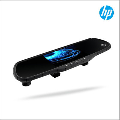 HP惠普f760 后视镜行车记录仪高清夜视双镜头汽车倒车影像1080p