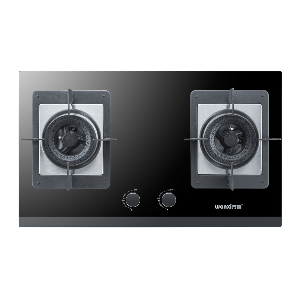 万喜燃气灶JZT-848B1燃气灶 燃气双炉灶天然气台嵌 嵌入式高端一级节能猛火