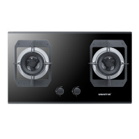 万喜燃气灶JZT/Y-848B2 燃气灶 燃气双炉灶天然气台嵌 嵌入式高端一级节能猛火