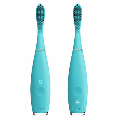 斐珞尔(FOREO) 电动牙刷 ISSA mini 儿童适用 充电式 夏日蓝 6000R/M 口腔健康