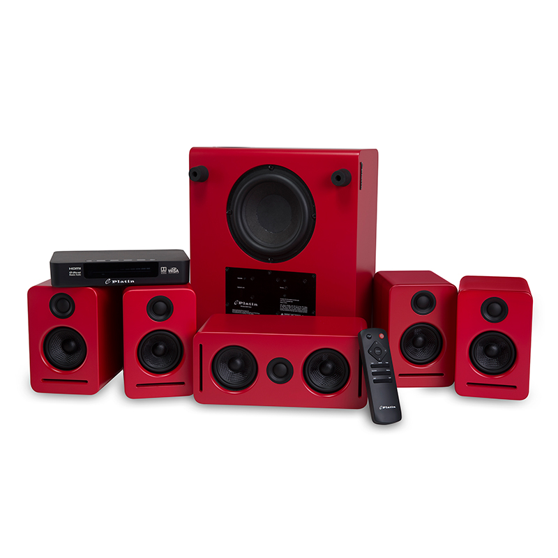 Monaco 5.1 高清无线家庭影院 红色