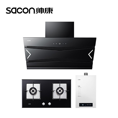 帅康(sacon)烟机灶具热水器JE5737+35C+12BCW1抽油烟机燃气灶套装吸油烟机套餐一套厨房厨卫三件套烟灶热