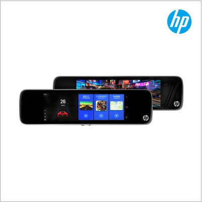 HP惠普s760导航行车记录仪双镜头高清夜视倒车影像测速电子狗一体