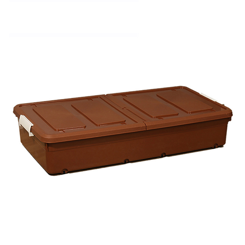 宝优妮特大号塑料床底收纳箱卧室被子衣物整理箱有盖装衣服储物箱 DQ-9051-3[1只装]