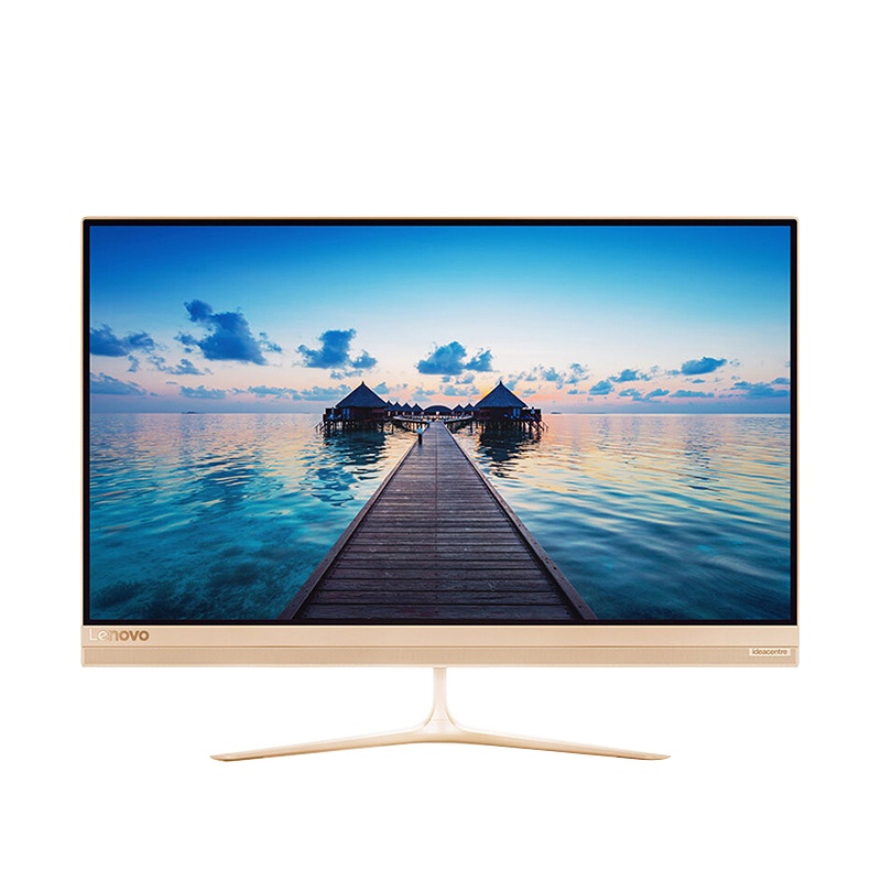 联想(lenovo)AIO 520S-23 23英寸一体机电脑(I5-7200U 8G 1T 2G独 无驱 W10金色)