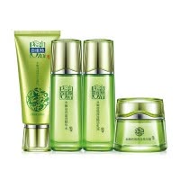 百雀羚(PECHOIN)水嫩倍现致润套装 （洁面乳95g+精华水70ml+精华乳70ml+精华霜50g 通用 各种肤质）