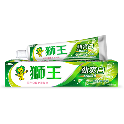 狮王(Lion)劲爽白牙膏冰酷冬青90g