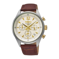精工(SEIKO)手表 Chronograph系列商务休闲功能计时防水男表SSB069J1