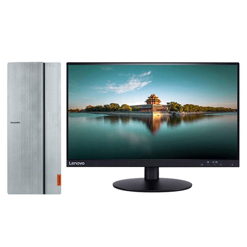 联想(Lenovo) 720-18台式电脑整机 21.5英寸双超屏(I5-7400 4G 1T 2G独显 蓝牙无线 银)
