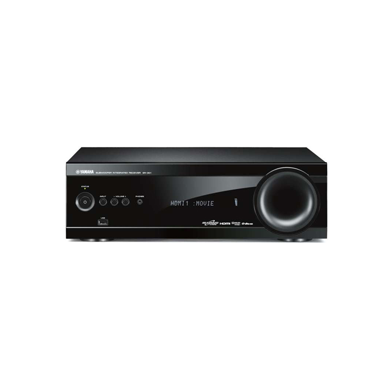 雅马哈(Yamaha)YHT-401 5.1声道 家庭影院 回音壁电视音响 HDMI/可拓展7.1声道套装 黑色