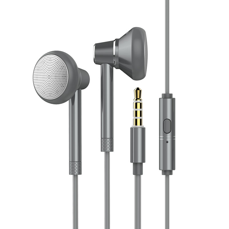 BYZ SM538入耳式塞式 有线控 金属低音炮线控耳机oppo小米vivo通用重低音 银色
