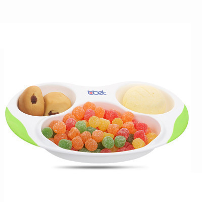 巴比象三格餐盘BX-0173 绿色