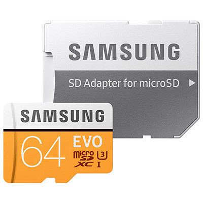三星TF(MicroSD卡)64GB Class10 内存卡(带适配器)适用单反 微单 相机 手机 行车 记录仪等存储卡