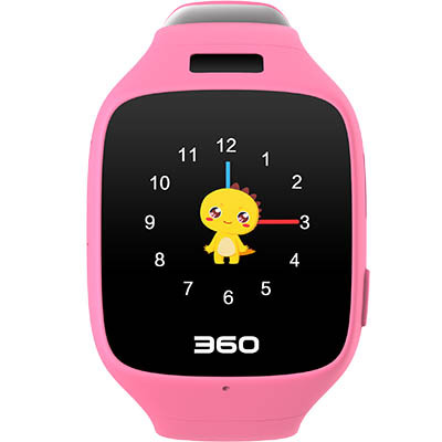 360儿童手表5C W602智能拍照版 故事儿歌 防丢防水GPS定位 彩屏电话手表 粉色