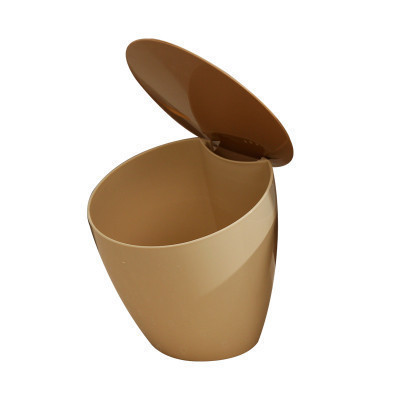 欧润哲(ORANGE) 迷你桌上垃圾桶 PP塑料清洁筒 办公桌家用创意小型杂物收纳盒