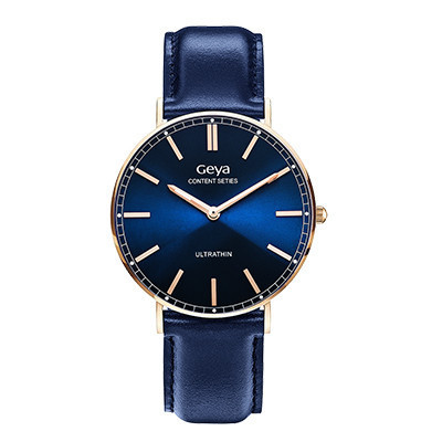 格雅(GEYA)手表 进口机芯时尚皮带石英情侣表男表G76018GHBB