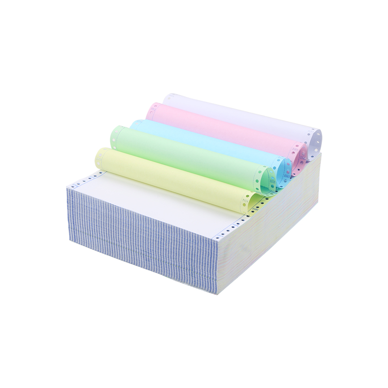 华扬纸业 电脑打印纸241-5针式打印纸 五联(5层)整张 打印发货单可撕边 木浆原纸(足1000页)