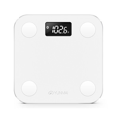 云麦(YUNMAI)好轻mini智能家用体脂称健康秤白色 29项身体数据测量 精准测脂肪称体重 最大称量150KG 重量0.9KG