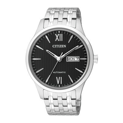西铁城(CITIZEN)手表 自动机械带日期不锈钢表带商务男表NP4070-53EB