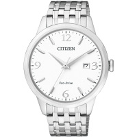 西铁城(CITIZEN)手表 光动能不锈钢情侣表男表BM7300-50A