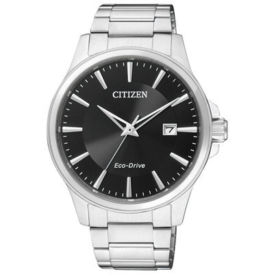 西铁城(CITIZEN)手表 光动能日历显示简约商务男款BM7290-51E