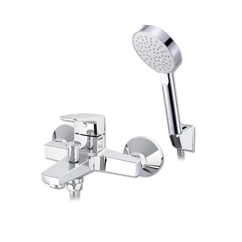 美标卫浴简方挂墙式浴缸龙头CF-T511全铜本体花洒淋浴喷头