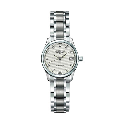 浪琴名匠皮带 精钢 背透机械女表手表L2.128.4.77.6