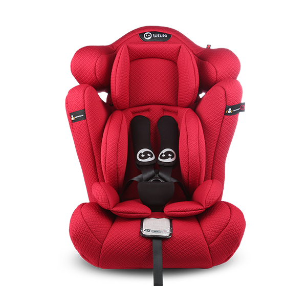 [苏宁自营]路途乐(Lutule) 汽车儿童安全座椅 路路熊C 贵族红 一体成型 智能感温变色面料(9个月-12岁)