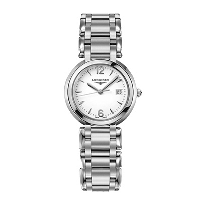 浪琴心月 钢带 石英女表 L8.112.4.16.6