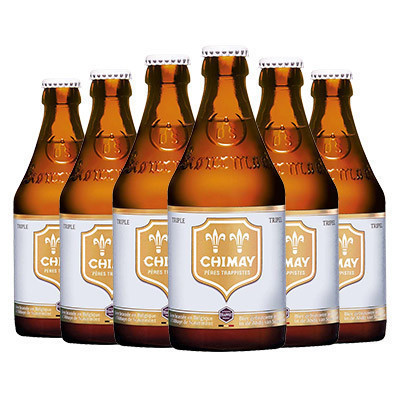 比利时进口 精酿啤酒 Chimay智美白帽啤酒330ml*6瓶