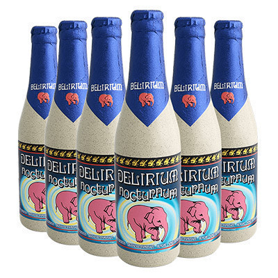 比利时进口 精酿啤酒 Delirium 深粉象啤酒330mlx6瓶