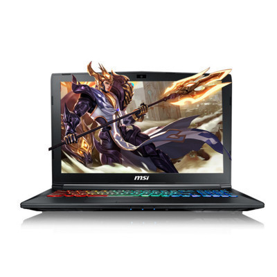 微星（MSI）GP62MVR 15.6英寸颜值游戏本笔记本电脑 i7-7700HQ 8GB 128GB+1TB