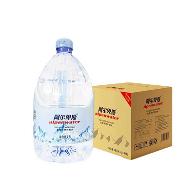 阿尔卑斯 饮用天然矿泉水整箱4.5L*4桶/箱家庭装