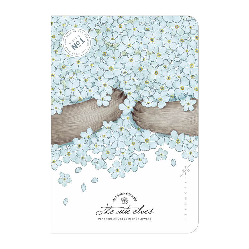 蓝果LG-20283动物仙境-B5车线本 学生记事本 5本装