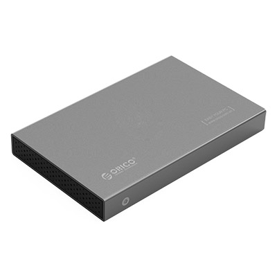 奥睿科(ORICO)笔记本移动硬盘盒子 USB3.0铝合金外置盒 2.5英寸SATA串口笔记本固态ssd硬盘外壳 灰