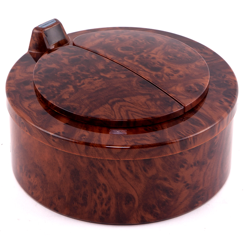 纳仕达(NINESTARS)DZT-2-18M 桌面式智能感应收纳盒 (自动合盖 2L ABS外壳 不锈钢内桶 桃木)