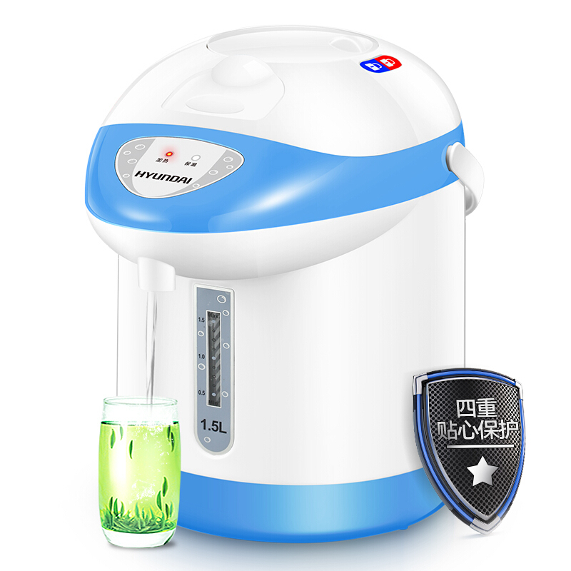 HYUNDAI（现代）电水瓶QC-KS30136 304不锈钢内胆 可拆卸壶盖设计 无电取水 带童锁 电热水壶