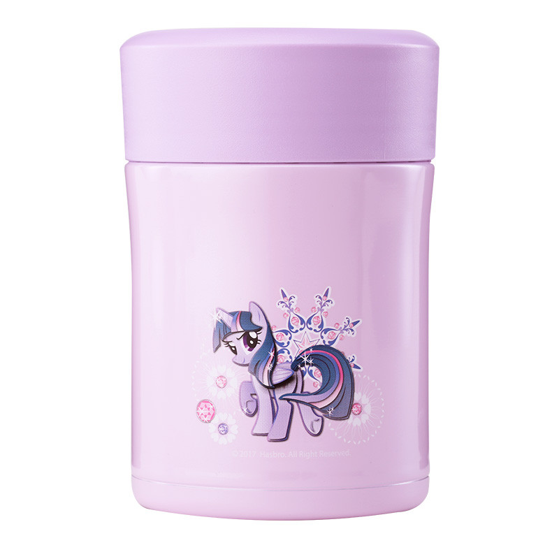 膳魔师THERMOS 儿童焖烧杯焖粥神器学生小孩不锈钢便当盒饭盒食物罐小马宝莉470ml TCLA-470 MP001