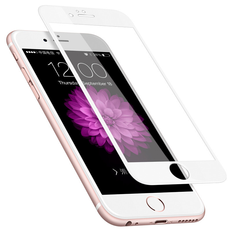 [3片装全屏膜]ESCASE苹果8钢化膜苹果7手机膜iPhone8/7手机贴膜 全屏覆盖高清手机玻璃膜