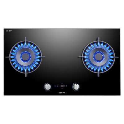 西门子(SIEMENS)燃气灶JZT-ER8PM231MP 钢化玻璃面板双眼台嵌入式两用5.0kw大火力灶具 天然气