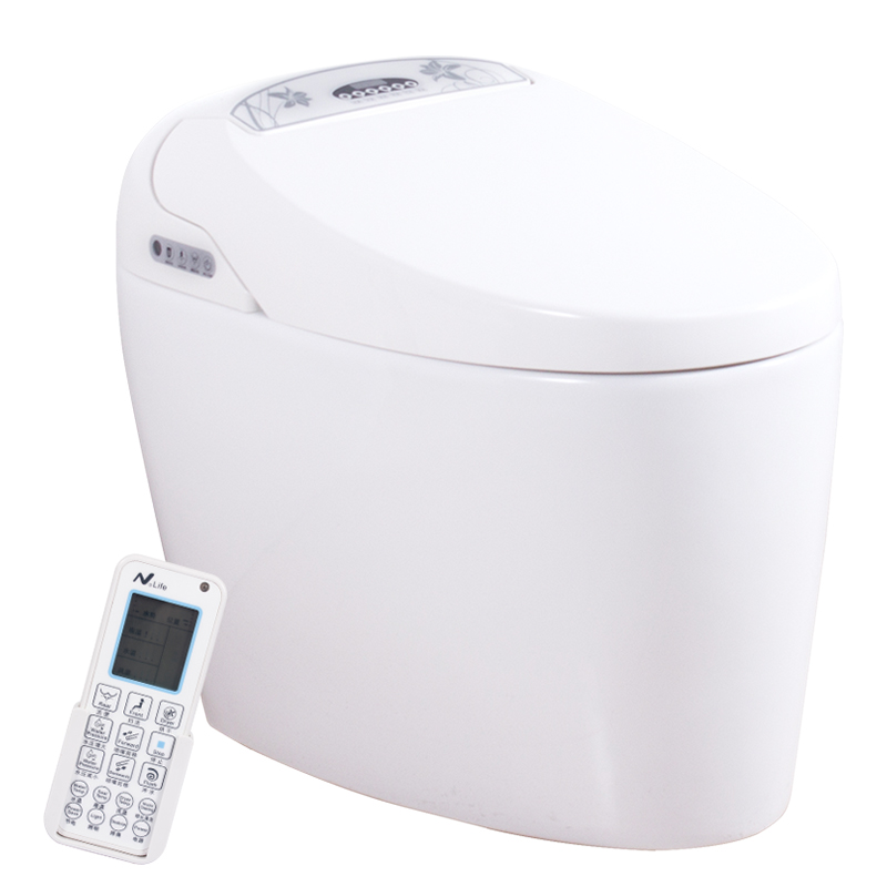 四季沐歌遥控除臭式坐便器漏电保护暖风烘干座便电动一体智能马桶M-ZX100N-3