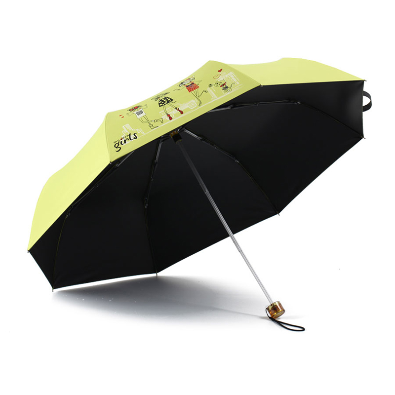kobold 三折防晒遮阳伞 KB3608(黄色女孩)