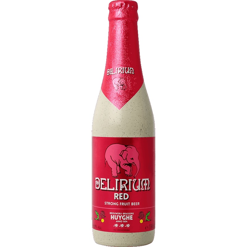 比利时进口 精酿啤酒 Delirium 粉象给劲樱桃啤酒330ml*6瓶