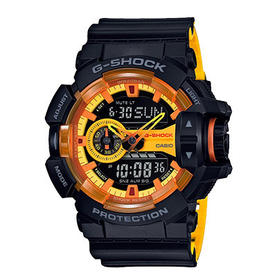 卡西欧(CASIO) 手表 G-SHOCK硬碰硬系列时尚运动防水男表GA-400BY-1A