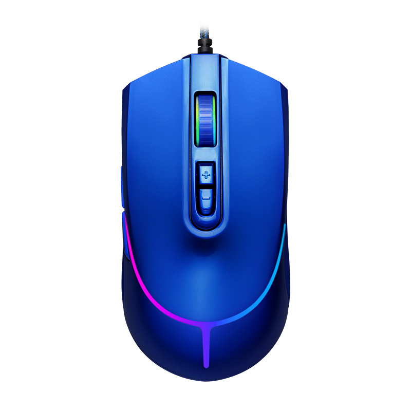 雷神猎兵M305蓝血人 12000DPI 专业电竞游戏鼠标 RGB鼠标有线可编程宏绝地求生吃鸡鼠标